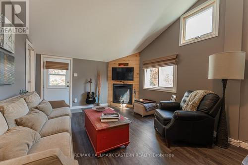 16 Cedar Dale Drive, Kawartha Lakes (Kirkfield), ON - Indoor Photo Showing Living Room With Fireplace