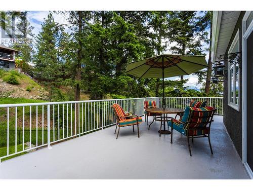 Huge ""wrap around"" deck - 1831 Horizon Drive, West Kelowna, BC - Outdoor With Deck Patio Veranda With Exterior