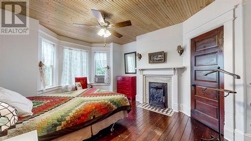 100 Hamilton Avenue, St.John’S, NL - Indoor Photo Showing Bedroom With Fireplace