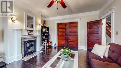 100 Hamilton Avenue, St.John’S, NL - Indoor Photo Showing Living Room With Fireplace