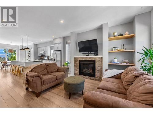 2490 Tuscany Drive Unit# 45, West Kelowna, BC - Indoor Photo Showing Living Room With Fireplace