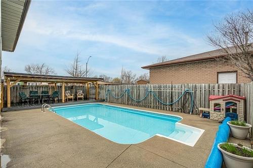 1 Halam Avenue, Hamilton, ON - Outdoor With In Ground Pool With Deck Patio Veranda