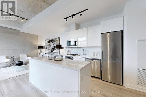 721 - 55 Ontario Street, Toronto (Moss Park), ON - Indoor Photo Showing Kitchen With Stainless Steel Kitchen With Upgraded Kitchen