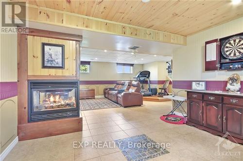 746 St Pierre Road, Prescott And Russell, ON - Indoor With Fireplace