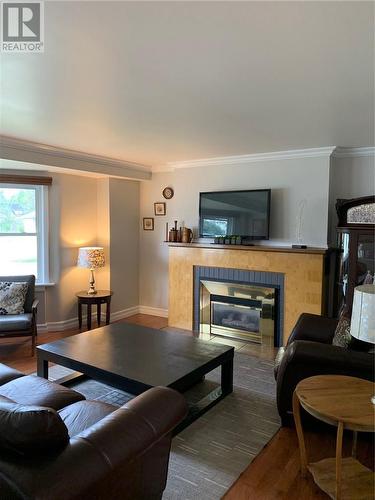 227 Spanish River, Espanola, ON - Indoor Photo Showing Living Room With Fireplace