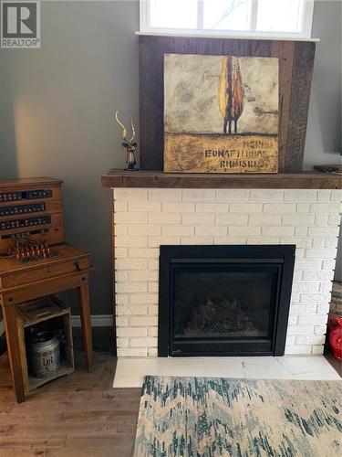 227 Spanish River, Espanola, ON - Indoor Photo Showing Living Room With Fireplace