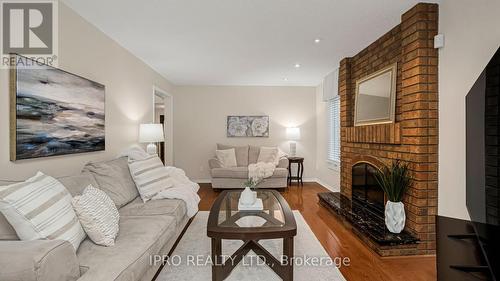 16 Grand Oaks Court, Brampton, ON - Indoor Photo Showing Living Room With Fireplace