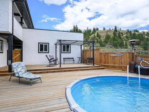 6877 Barnhartvale Road, Kamloops, BC - Outdoor With Above Ground Pool With Deck Patio Veranda