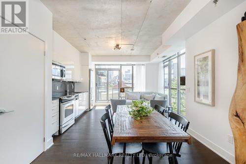 401 - 90 Trinity Street, Toronto (Moss Park), ON - Indoor Photo Showing Dining Room