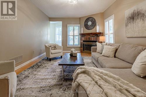 3175 Thorncrest Drive, Mississauga, ON - Indoor Photo Showing Living Room With Fireplace