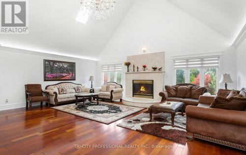 4 Fenton Way, Brampton, ON - Indoor Photo Showing Living Room With Fireplace