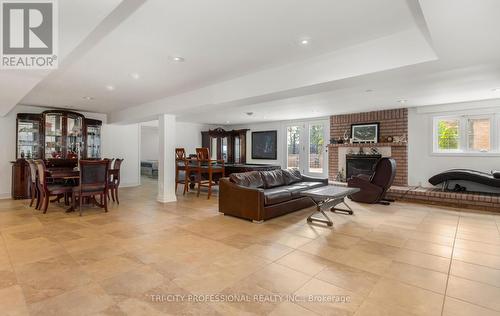 4 Fenton Way, Brampton (Toronto Gore Rural Estate), ON - Indoor Photo Showing Living Room With Fireplace