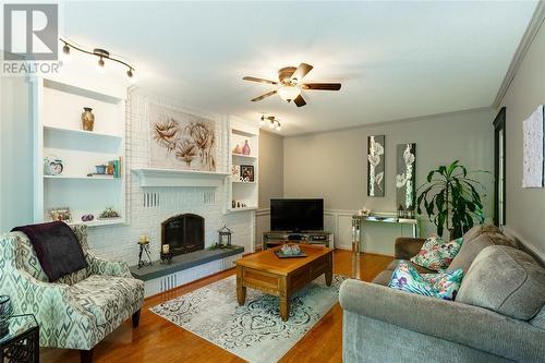 1395 Errol Road East, Sarnia, ON - Indoor Photo Showing Living Room With Fireplace