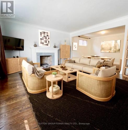 188 Carmichael Avenue, Toronto (Bedford Park-Nortown), ON - Indoor Photo Showing Living Room With Fireplace