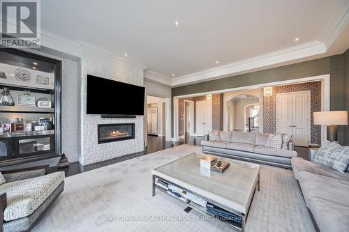 21 Stallions Court, Vaughan, ON - Indoor Photo Showing Living Room With Fireplace