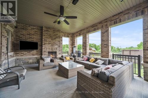 21 Stallions Court, Vaughan, ON - Outdoor With Fireplace With Deck Patio Veranda With Exterior