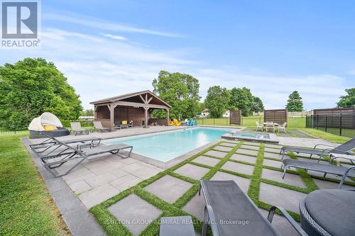 21 Stallions Court, Vaughan, ON - Outdoor With In Ground Pool With Deck Patio Veranda