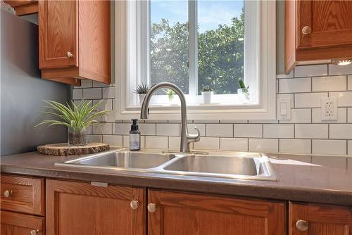 2588 King Street E, Hamilton, ON - Indoor Photo Showing Kitchen With Double Sink