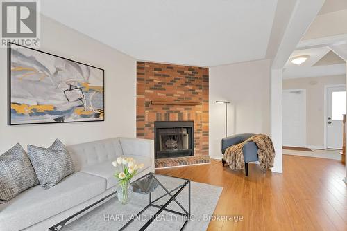 4855 Rathkeale Road, Mississauga, ON - Indoor Photo Showing Living Room With Fireplace