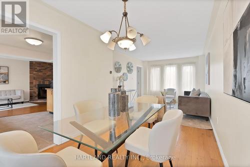 4855 Rathkeale Road, Mississauga, ON - Indoor Photo Showing Dining Room With Fireplace