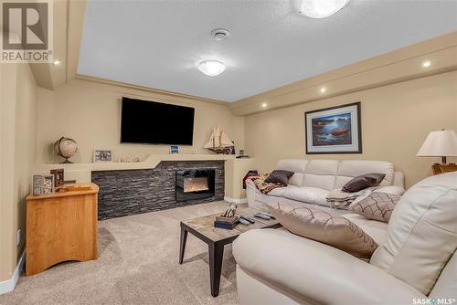 10503 Bennett Crescent, North Battleford, SK - Indoor Photo Showing Living Room With Fireplace