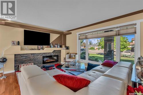 10503 Bennett Crescent, North Battleford, SK - Indoor Photo Showing Living Room With Fireplace