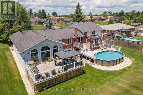 46 O'Reilly Lane, Kawartha Lakes (Little Britain), ON - Outdoor With Above Ground Pool With Deck Patio Veranda