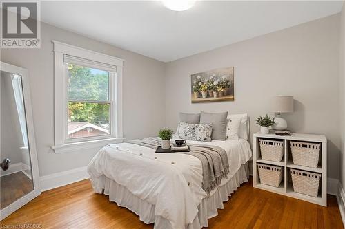 This inviting bedroom provides a serene retreat with its thoughtfully designed space. - 1371 3Rd Avenue E, Owen Sound, ON - Indoor Photo Showing Bedroom