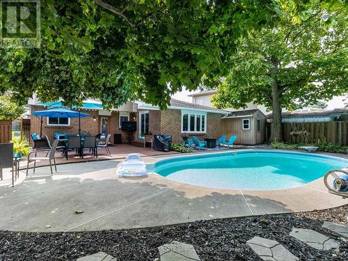 18 Governor Grove Crescent, Brampton, ON - Outdoor With In Ground Pool With Backyard