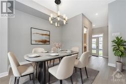 Dining room with virtual staging - 