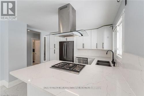 Upper - 477 Glancaster Road, Hamilton (Ancaster), ON - Indoor Photo Showing Kitchen With Double Sink