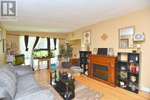 33 Fielding Crescent, Hamilton, ON - Indoor Photo Showing Living Room With Fireplace