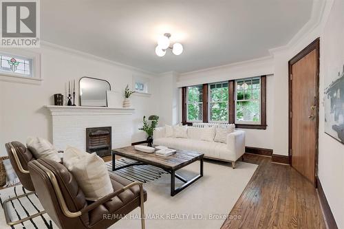 78 Glen Manor Drive, Toronto (The Beaches), ON - Indoor Photo Showing Living Room With Fireplace