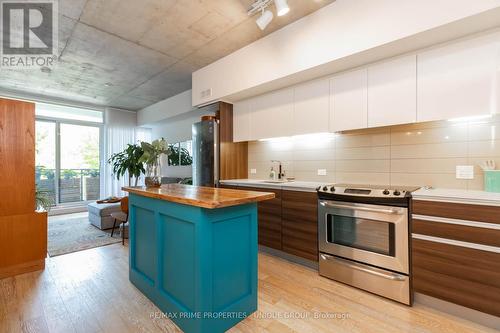 202 - 1190 Dundas Street E, Toronto (South Riverdale), ON - Indoor Photo Showing Kitchen With Upgraded Kitchen