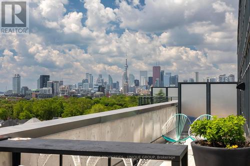 202 - 1190 Dundas Street E, Toronto (South Riverdale), ON - Outdoor With Balcony With View