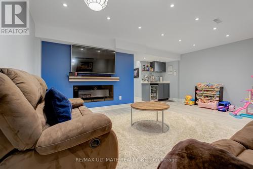 14 Telstar Way, Whitby (Brooklin), ON - Indoor Photo Showing Living Room With Fireplace