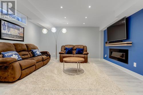 14 Telstar Way, Whitby (Brooklin), ON - Indoor Photo Showing Living Room With Fireplace