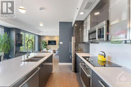 300 Lett Street Unit#319, Ottawa, ON - Indoor Photo Showing Kitchen With Double Sink With Upgraded Kitchen