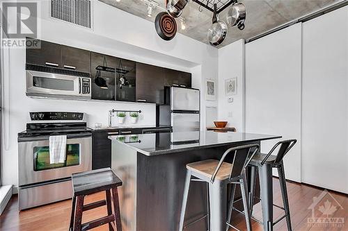 179 George Street Unit#1004, Ottawa, ON - Indoor Photo Showing Kitchen With Stainless Steel Kitchen