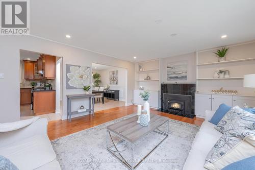 13055 Fourth Line, Milton (Nassagaweya), ON - Indoor Photo Showing Living Room With Fireplace