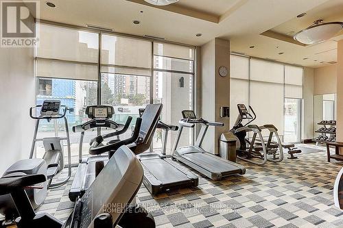 2907 - 208 Enfield Place, Mississauga, ON - Indoor Photo Showing Gym Room