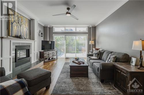 3448 Paul Anka Drive, Ottawa, ON - Indoor Photo Showing Living Room With Fireplace