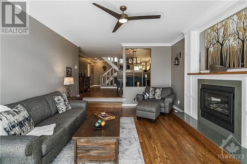 3448 Paul Anka Drive, Ottawa, ON - Indoor Photo Showing Living Room With Fireplace