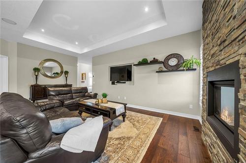 165 Woodway Trail, Simcoe, ON - Indoor Photo Showing Living Room With Fireplace