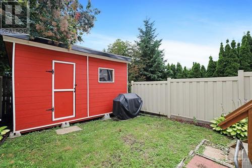 The Custom Built Shed adds both Storage and Privacy. - 14 Carwood Circle, Ottawa, ON - Outdoor With Exterior