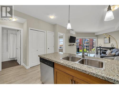 3211 Skyview Lane Unit# 312, West Kelowna, BC - Indoor Photo Showing Kitchen With Double Sink