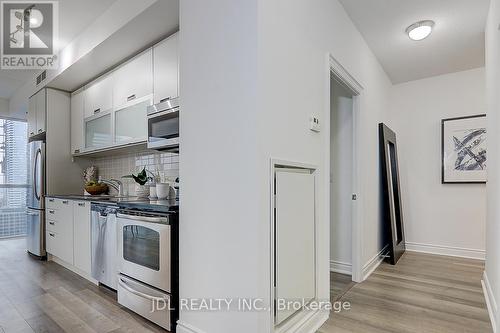 3504 - 28 Ted Rogers Way, Toronto, ON - Indoor Photo Showing Kitchen With Stainless Steel Kitchen With Upgraded Kitchen