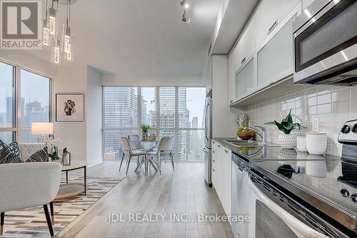 3504 - 28 Ted Rogers Way, Toronto (Church-Yonge Corridor), ON - Indoor Photo Showing Kitchen With Double Sink With Upgraded Kitchen