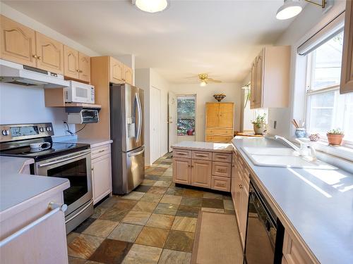 4295 North Naramata Road, Naramata, BC - Indoor Photo Showing Kitchen With Double Sink