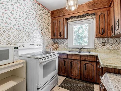 55 Pinewood Ave, Toronto, ON - Indoor Photo Showing Kitchen With Double Sink